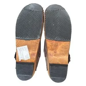 Schweden Clogs | Shoes | Schweden Clogs Orthopedic Brown Leather Wooden ...